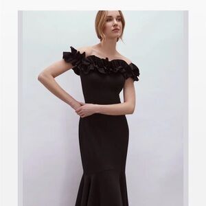 Black Off-Shoulder formal dress